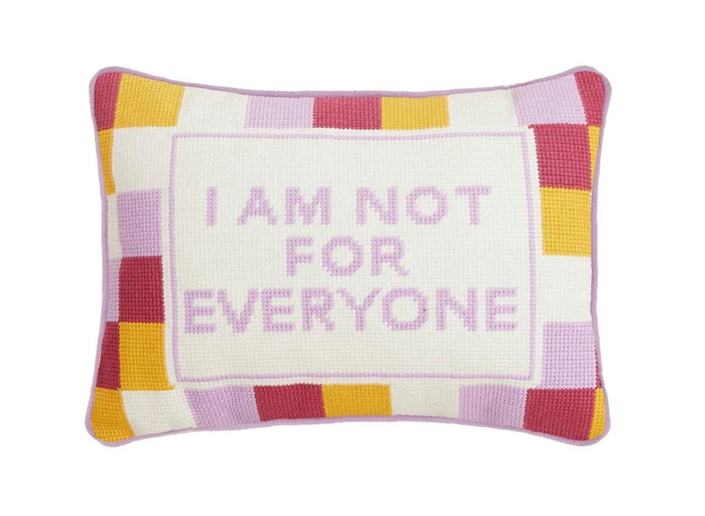 Peking Handicraft Peking Handicraft - Not For Everyone Embroidered Needlepoint Pillow