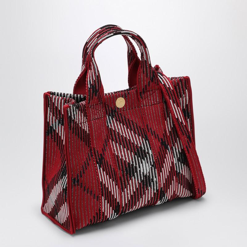 Burberry Mini knitted tote bag with Check pattern - Tote