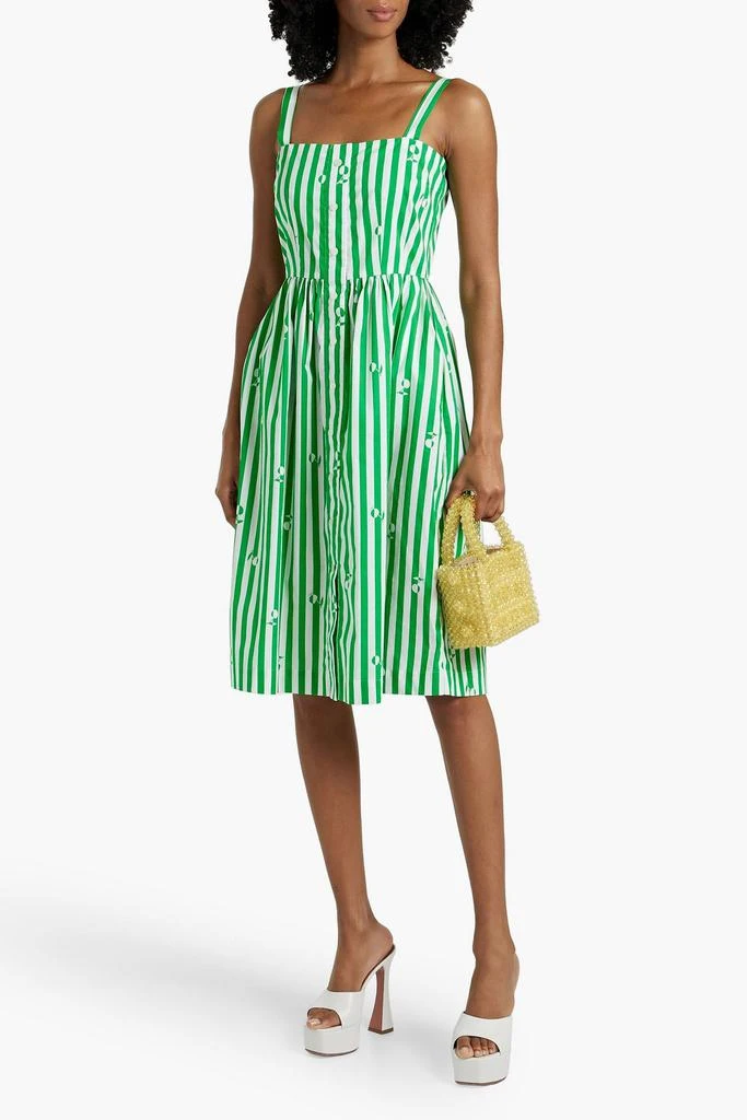 HVN Laura printed cotton-blend midi dress 2