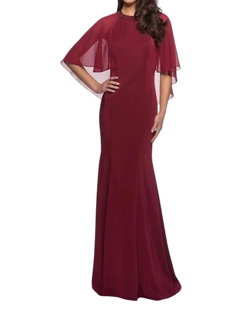 La Femme La Femme - FIT AND FLARE GOWN 1
