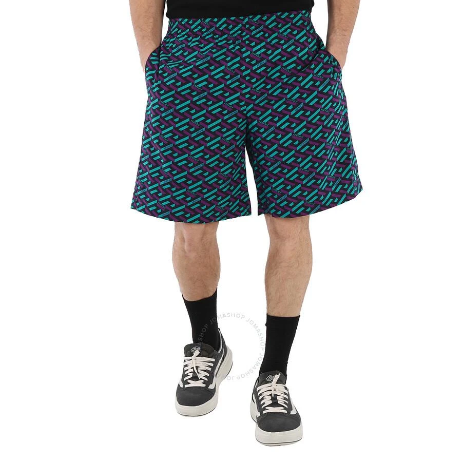 Versace Men's La Greca Print Cotton Shorts 1