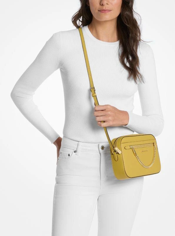 Michael Kors Jet Set Large Saffiano Leather Crossbody Bag 4
