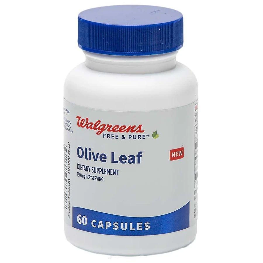 Walgreens Free & Pure Olive Leaf Supplement 150mg Capsules (60 days) 1