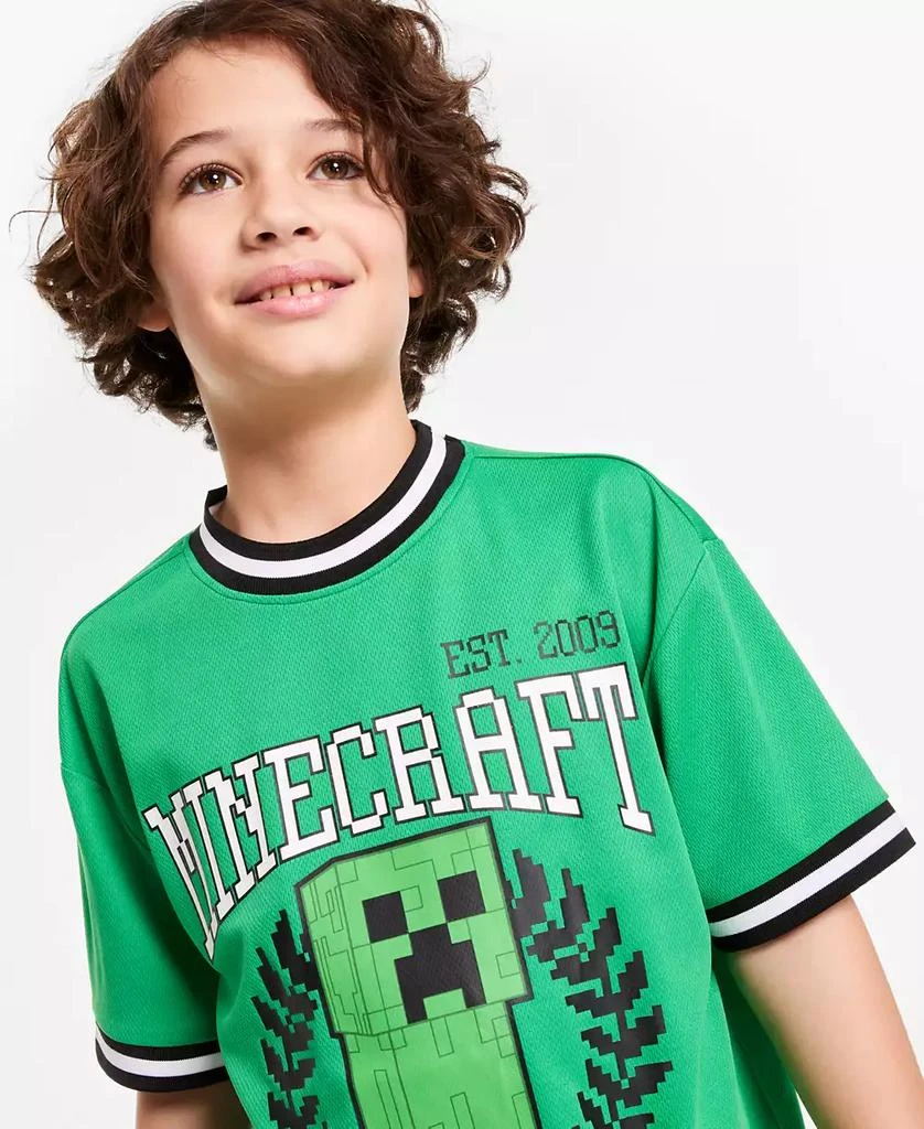 Minecraft Little & Big Boys Team Creeper Soccer Jersey Shirt 3