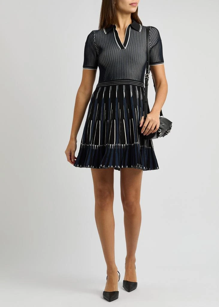 Jonathan Simkhai Weslee striped-intarsia knitted mini dress 4