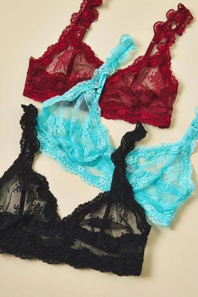 Out From Under Out From Under Firecracker Sheer Lace Triangle Bralette 5