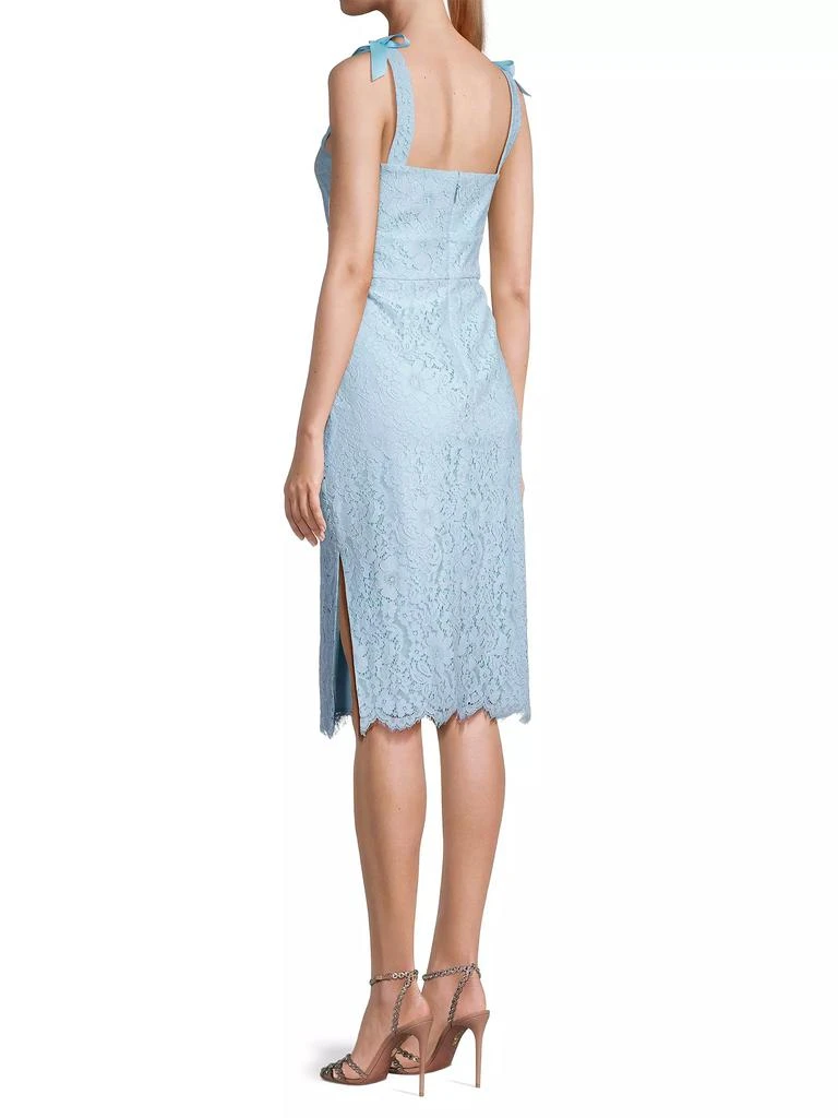 Laundry by Shelli Segal Lace &amp; Tie-Strap Midi-Dress 6