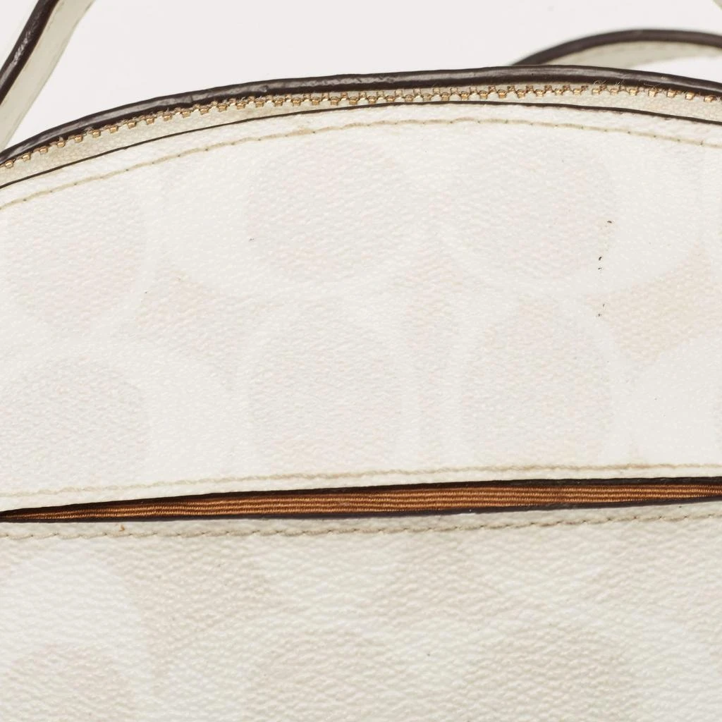 Coach Coach Off White Signature Coated Canvas Serena Satchel 7