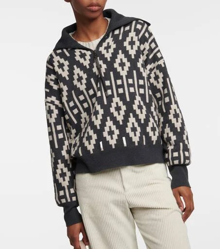 Brunello Cucinelli Vintage Jacquard wool-blend sweater 7