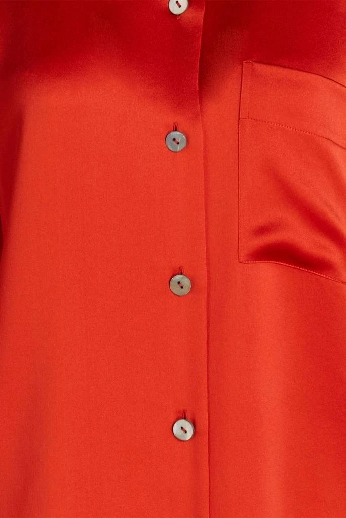 Vince Silk-satin crepe shirt 4