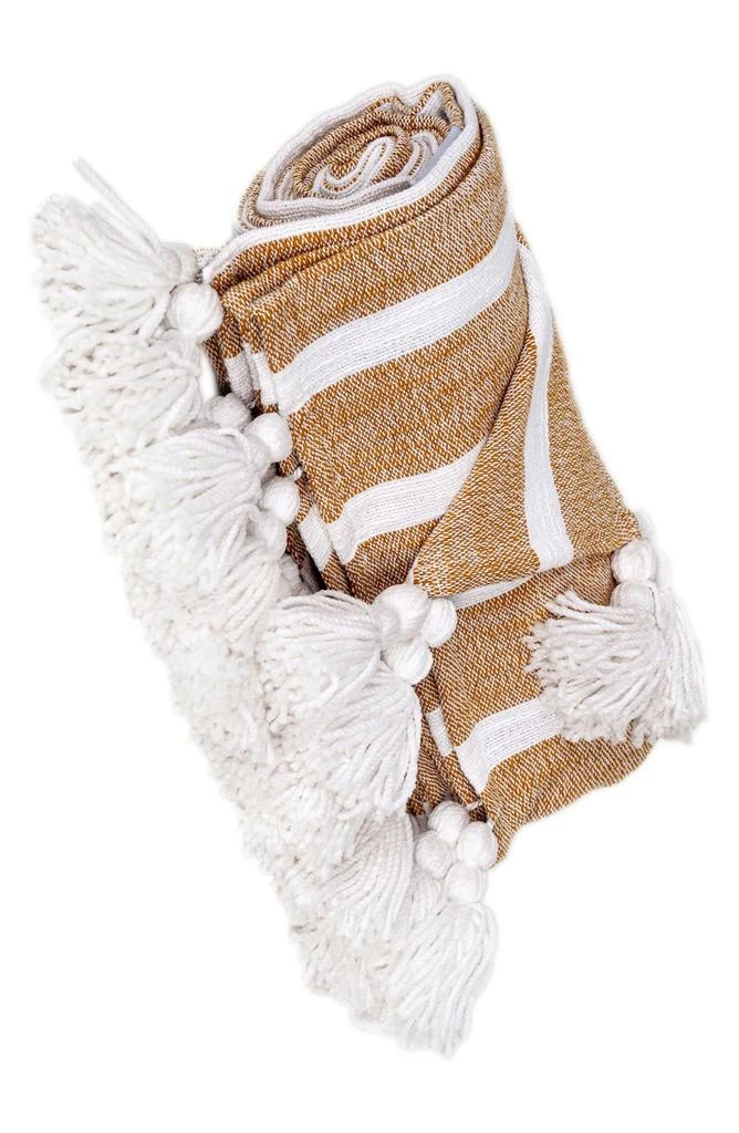 Parkland Nara Stripe Tassel Throw Blanket 2