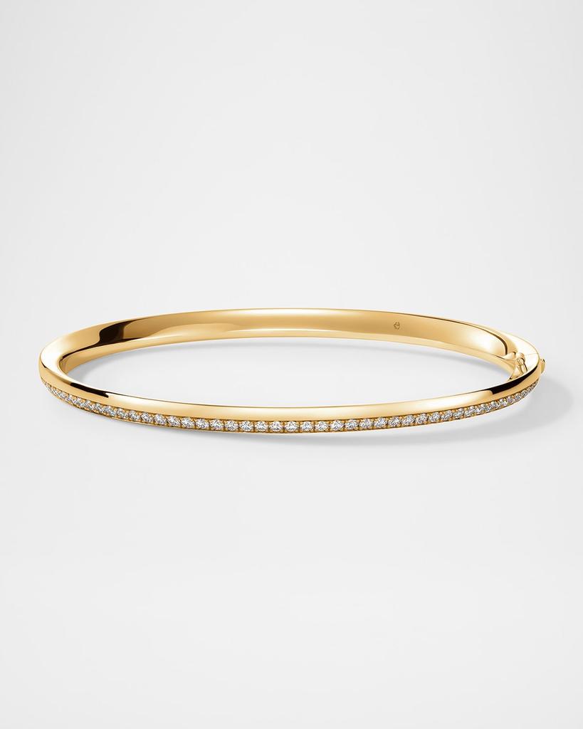 Hearts On Fire Barre 18K Yellow Gold Diamond Pave Bangle