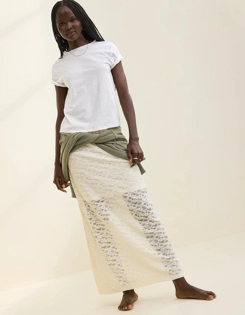 Aerie Aerie Vintage Lace Midi Skirt 3