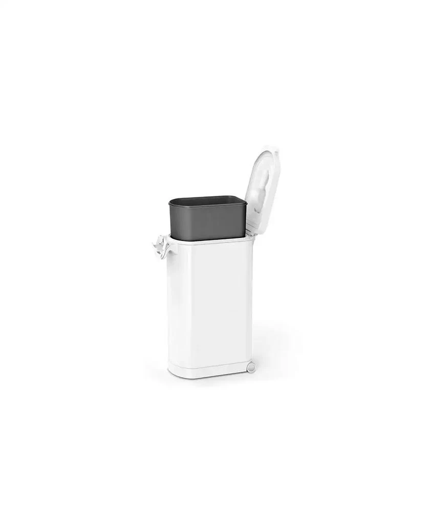 simplehuman X-Large Pet Food Can, White Stainless Steel 2