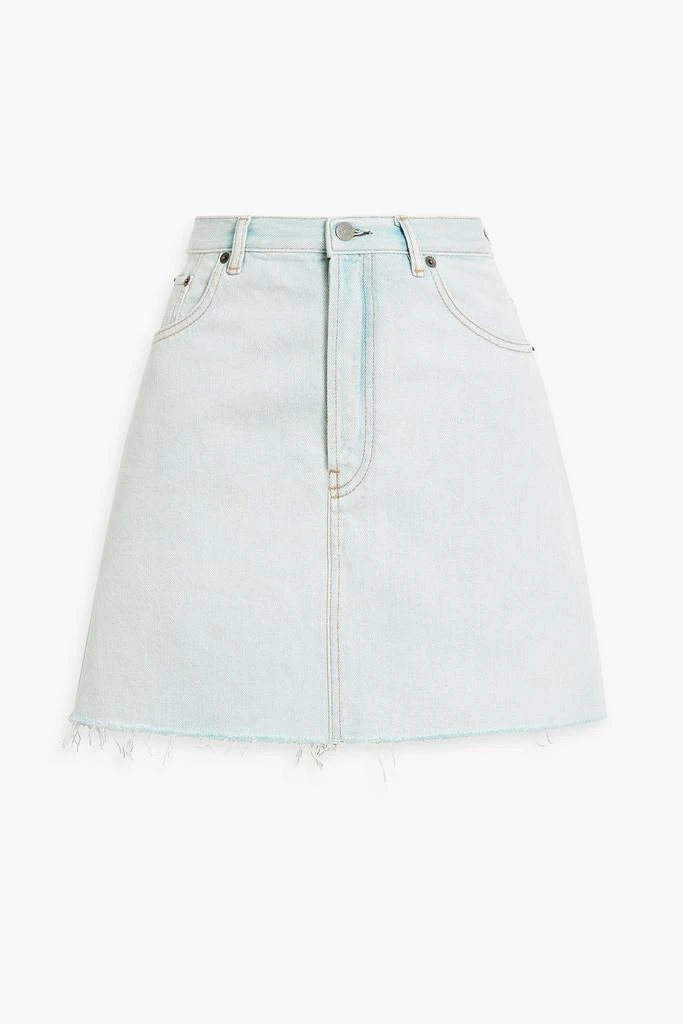 Acne Studios Frayed denim mini skirt 1