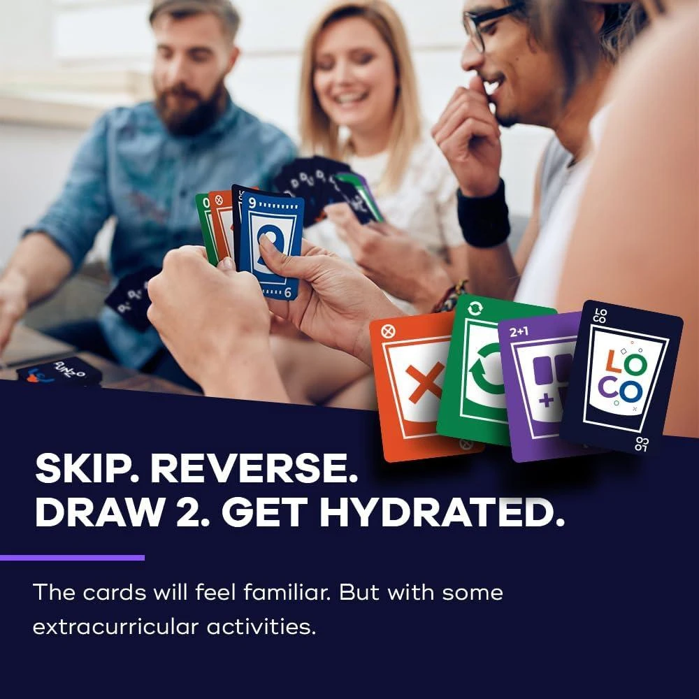 SWOOC Games DUNZO | Uno Inspired Drinking Game w/ Shot Glasses 2