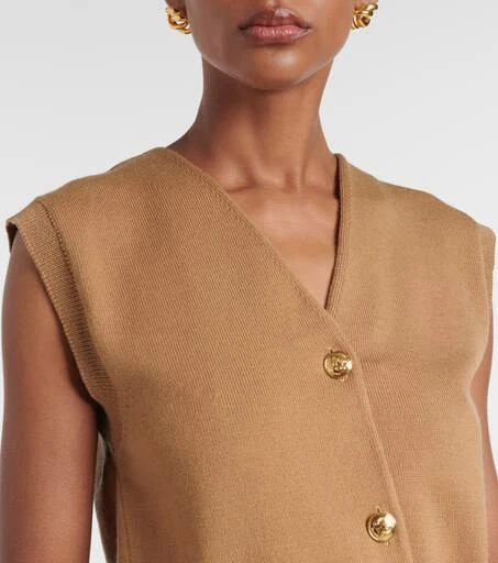 BLAZÉ MILANO Sebright wool-blend sweater vest 4