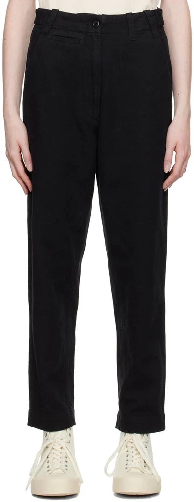 Margaret Howell Black Tapered Trousers 1