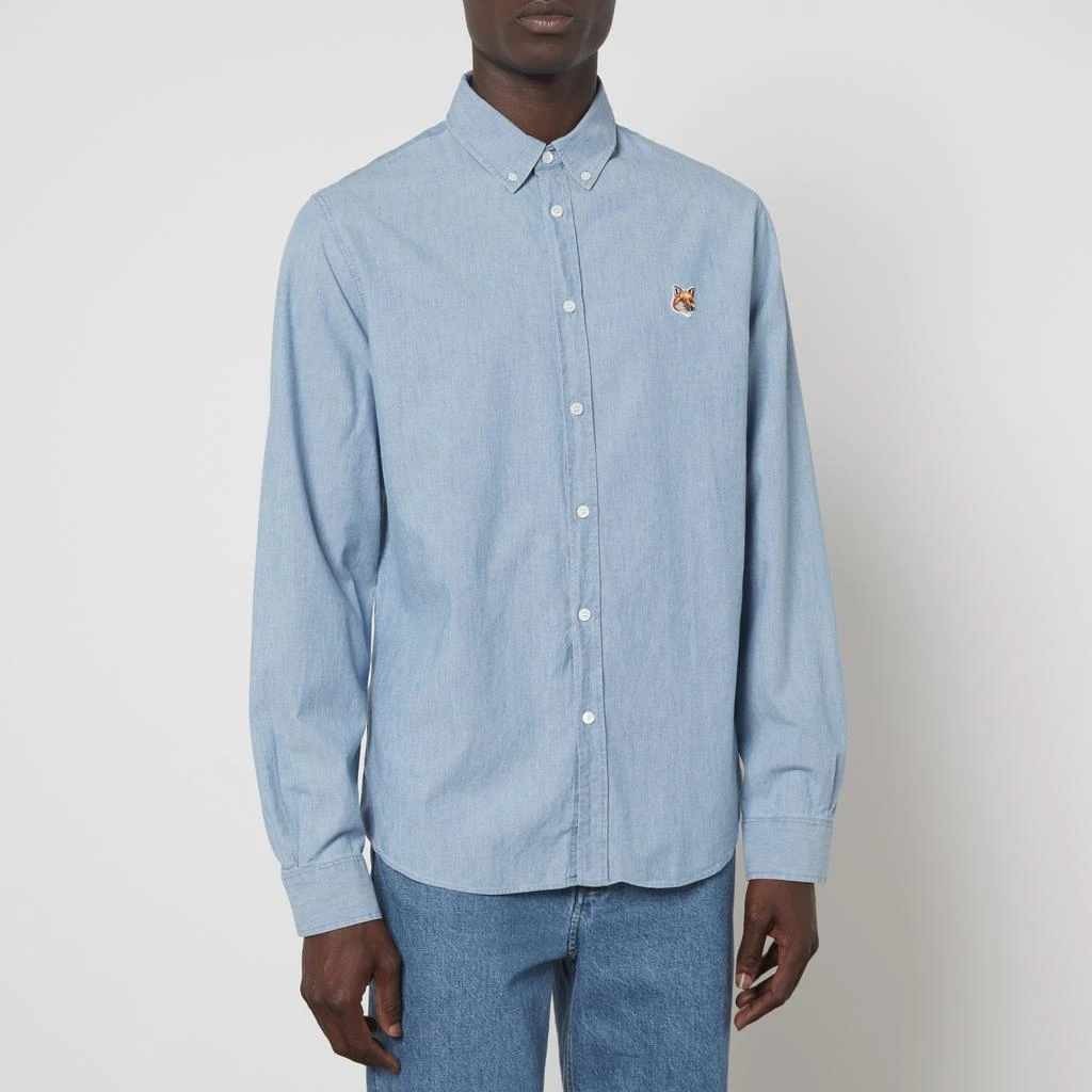 Maison Kitsuné Maison Kitsuné Classic Institutional Fox Head Denim Shirt 1