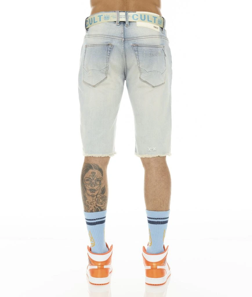 Cult Of Individuality ROCKER SHORT STRETCH w/ BELT IN SCARS 3