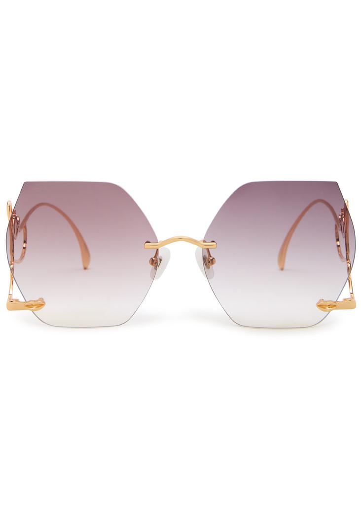 FOR ART'S SAKE Cry Me A River butterfly-frame sunglasses