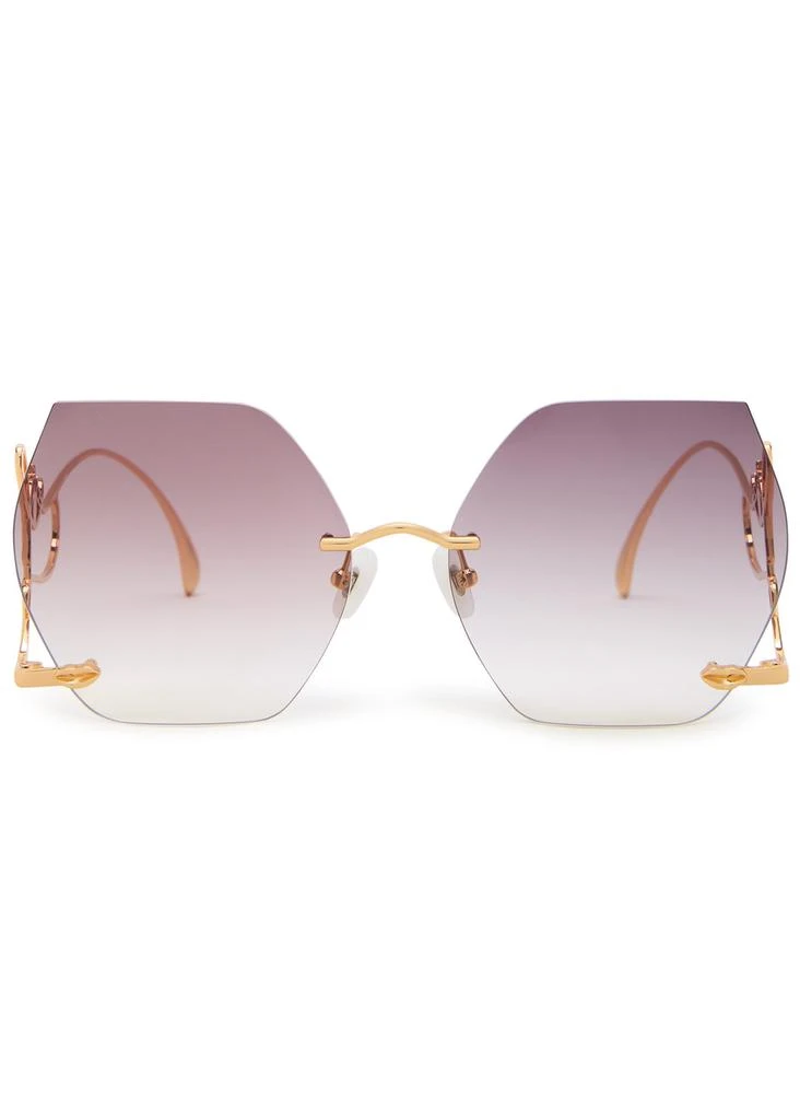 FOR ART'S SAKE Cry Me A River butterfly-frame sunglasses 2