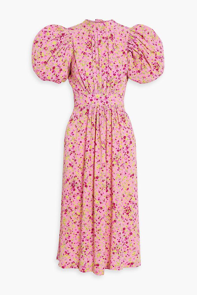 ROTATE Birger Christensen Floral-print jacquard midi dress