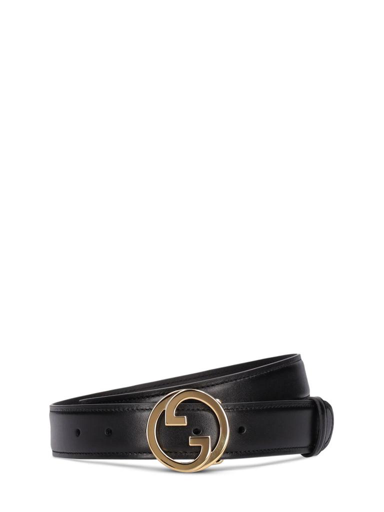 Gucci 3cm New Blondie Leather Belt