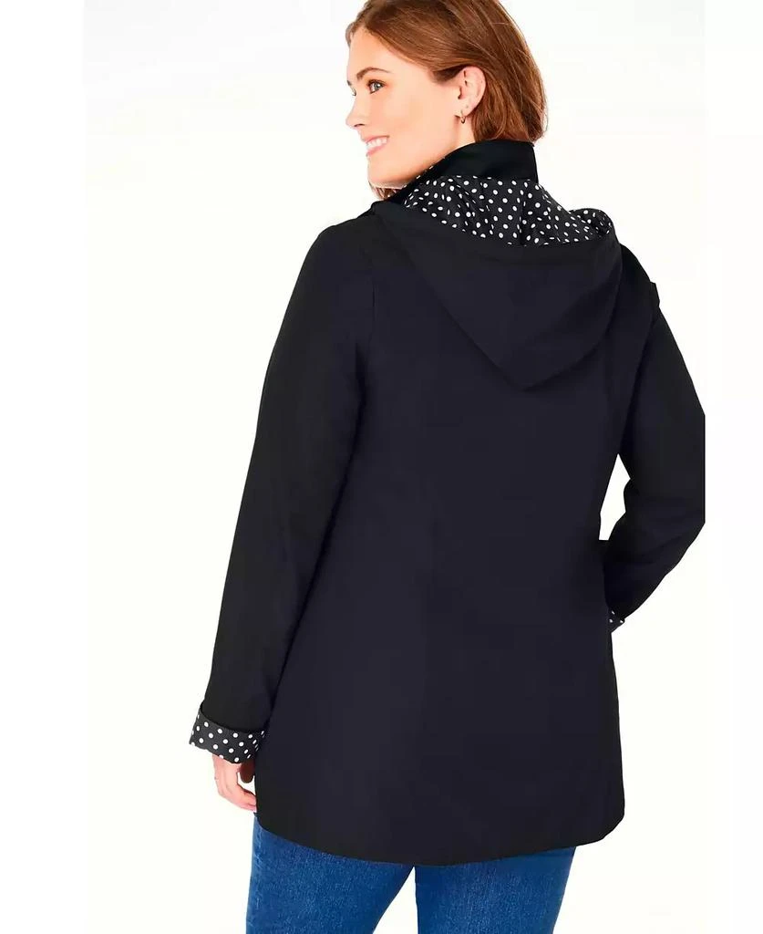 Woman Within Plus Size Dot Trim Raincoat 2