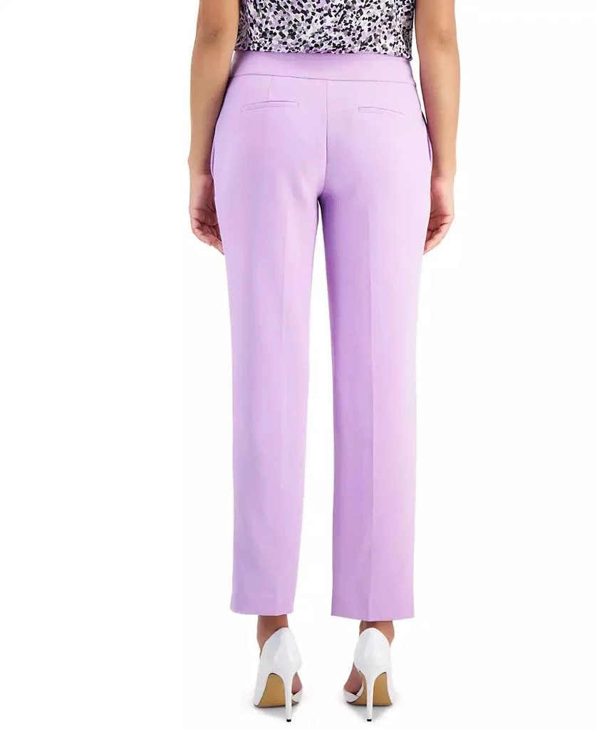 Kasper Petite Women's Stretch-Crepe Straight-Leg Pants 2