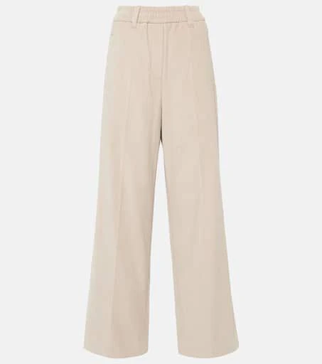 Brunello Cucinelli Cotton corduroy wide-leg pants 1