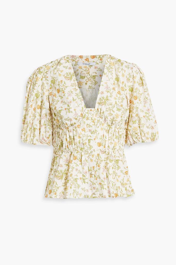 Derek Lam Maureen floral-print cotton-blend poplin top