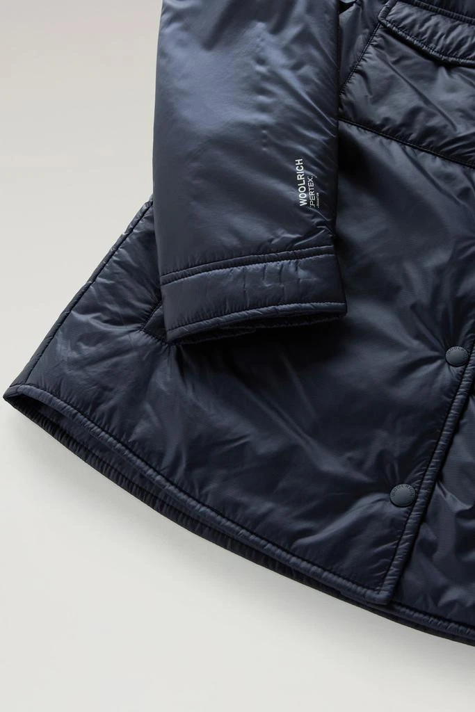 Woolrich Padded Overshirt in Recycled Pertex Quantum - Women - Blue 3
