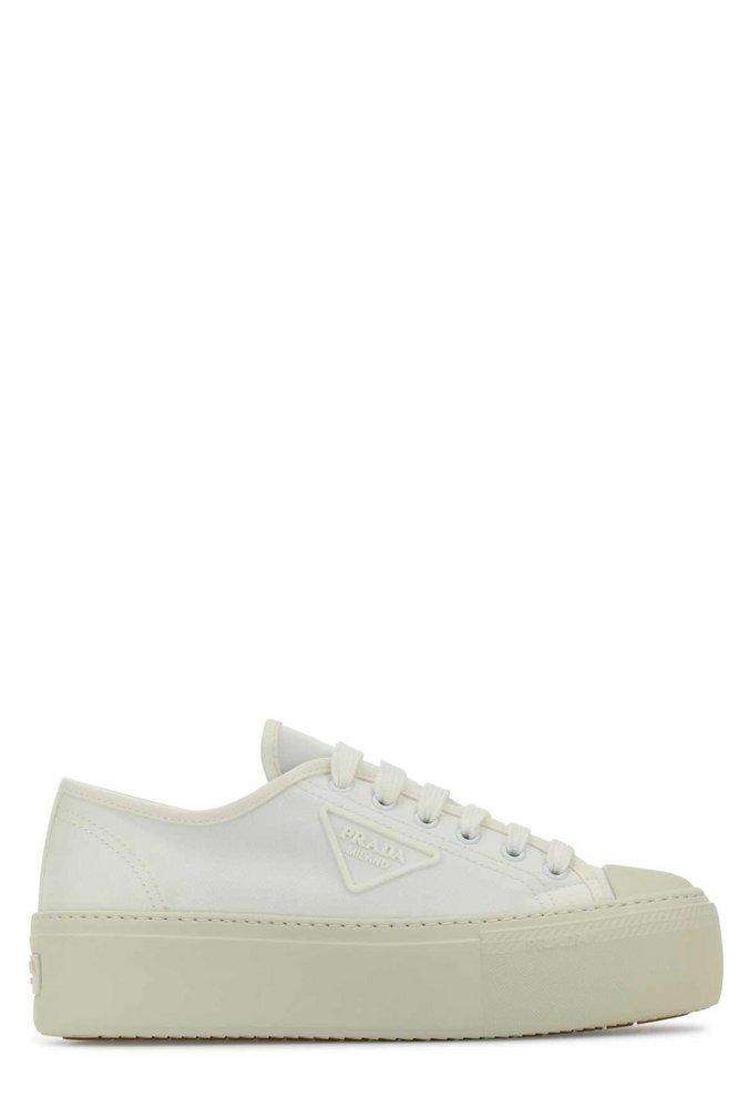 Prada Prada Triangle-Logo Lace-Up Sneakers