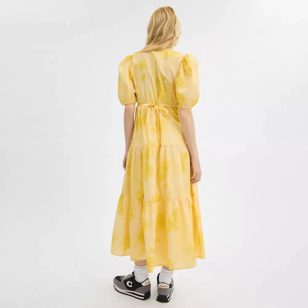 Coach Long Cotton Floral Dress 3
