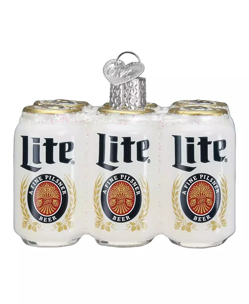 Old World Christmas 2.28" Adult Beverages Miller Lite Six Pack Beer Ornament 2