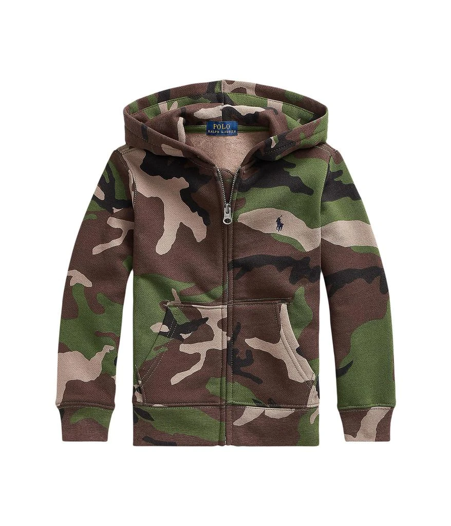 Polo Ralph Lauren Kids Camo Fleece Full Zip Hoodie (Little Kids) 1