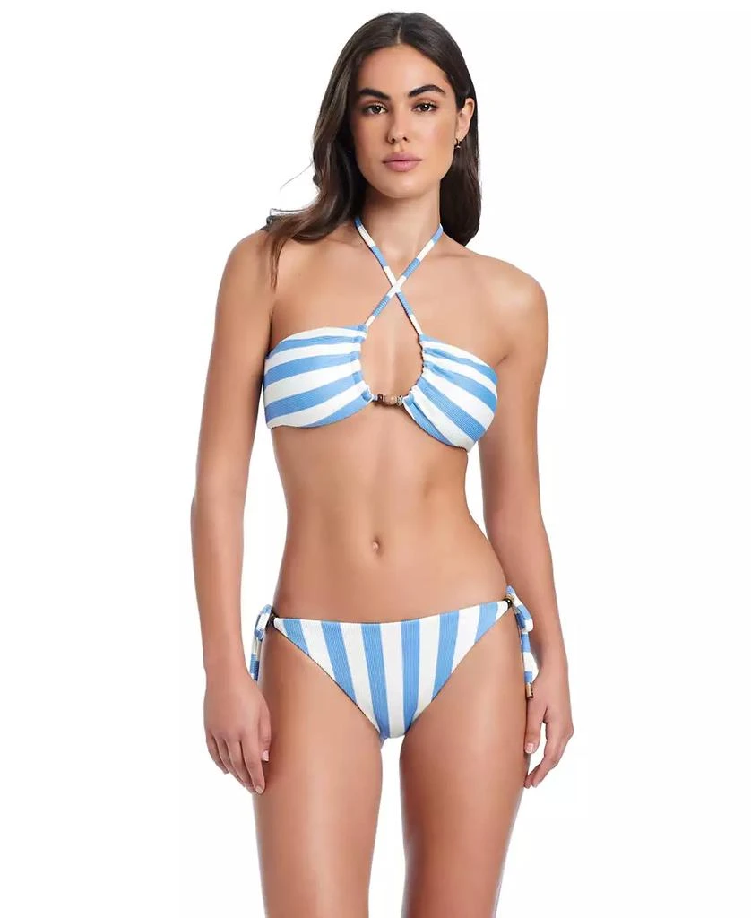 Red Carter Women
s Crossing Paths Halter Tie Bikini Swim Top 2