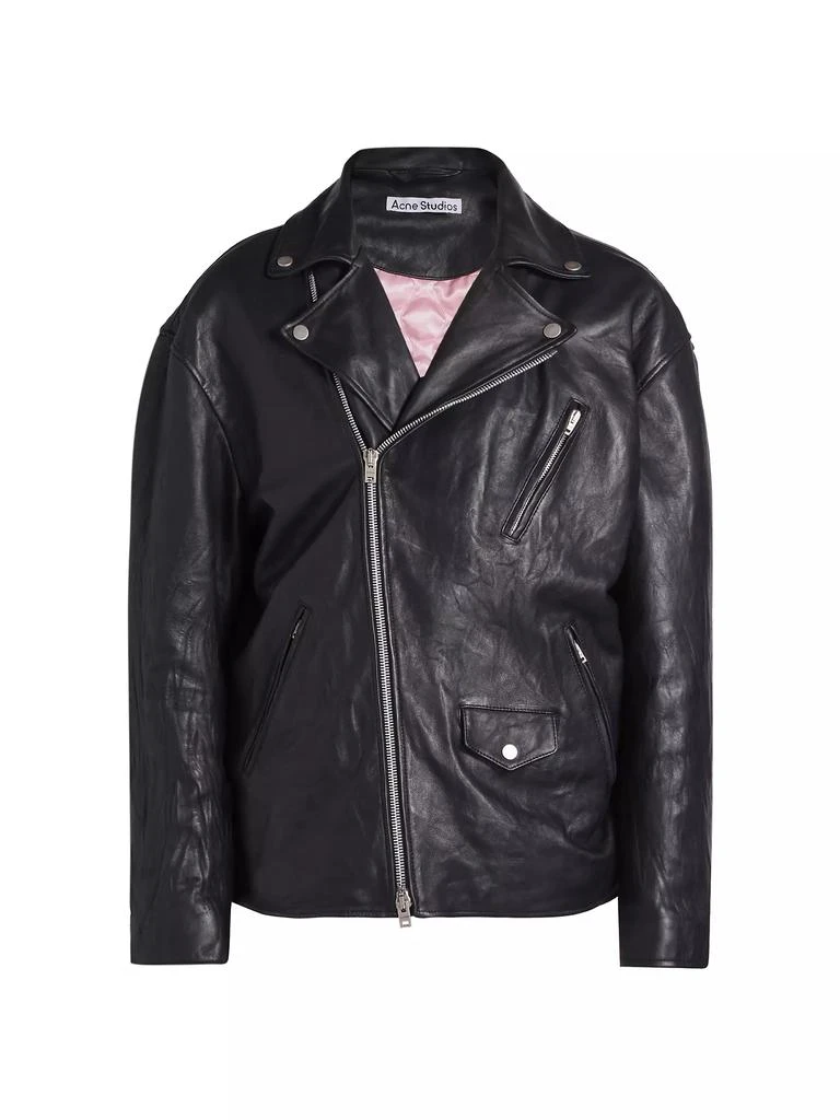 Acne Studios Distressed Leather Biker Jacket 1