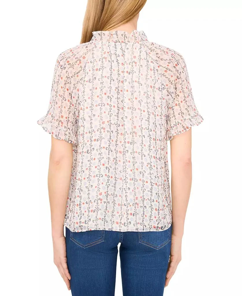 CeCe Women's Floral-Print Ruffled Top 3