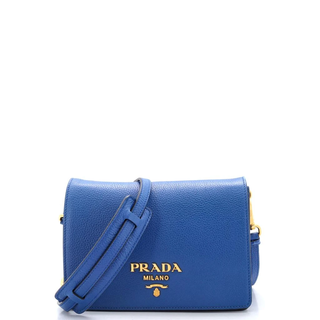 Prada Dual Strap Flap Crossbody Bag Vitello Daino Small 1