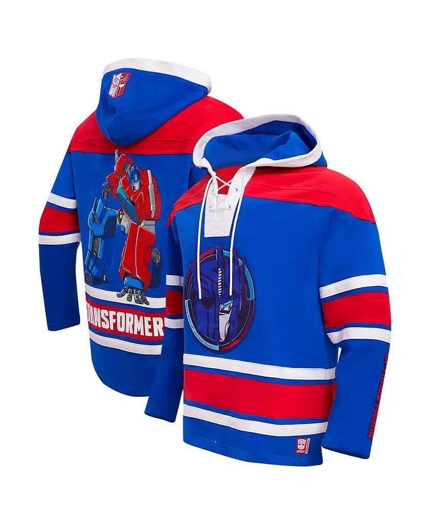 Freeze Max Men's Optimus Prime Royal Transformers Hockey Pullover Hoodie 1