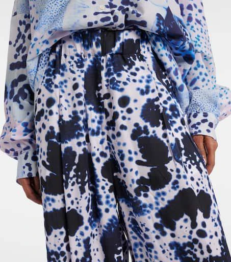 Dries Van Noten Printed high-rise wide-leg pants 4
