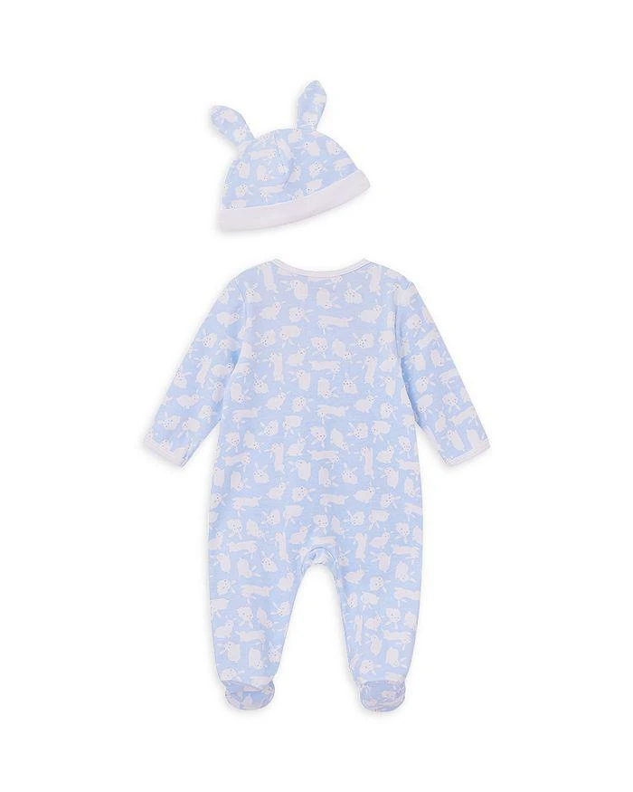 Little Me Boys' Bunny Cotton Footie & Hat Set - Baby 2