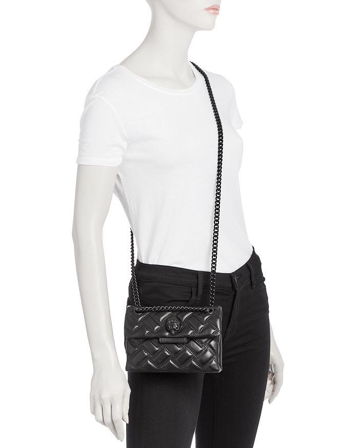 KURT GEIGER LONDON Mini Kensington Drench Leather Crossbody