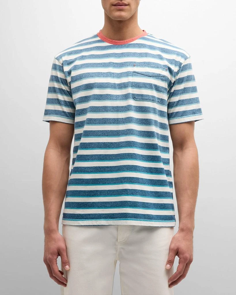 Scotch & Soda Men's Yarn-Dyed Stripe Pocket T-Shirt 1