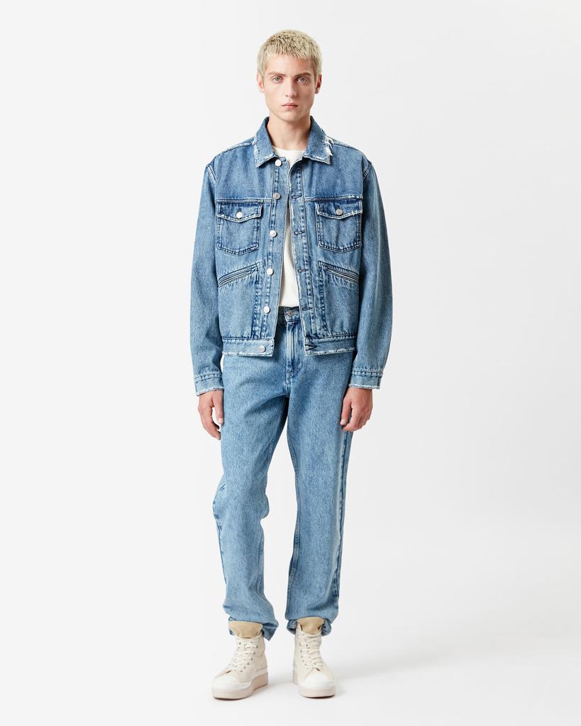 Isabel Marant ISABEL MARANT, JANGO EMBROIDERED DENIM JACKET - Men - Blue - M