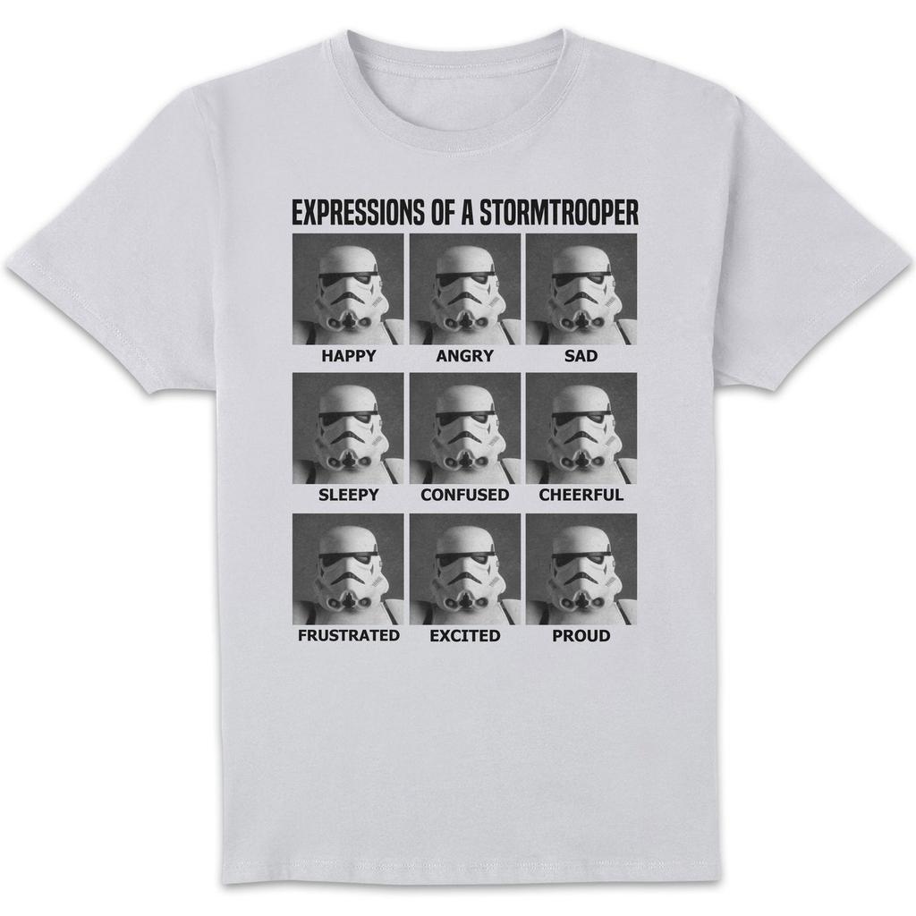 Star Wars Star Wars Expressions Of Stormtrooper Unisex T-Shirt - White