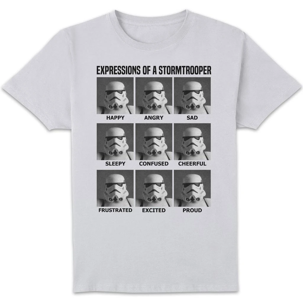 Star Wars Star Wars Expressions Of Stormtrooper Unisex T-Shirt - White 1