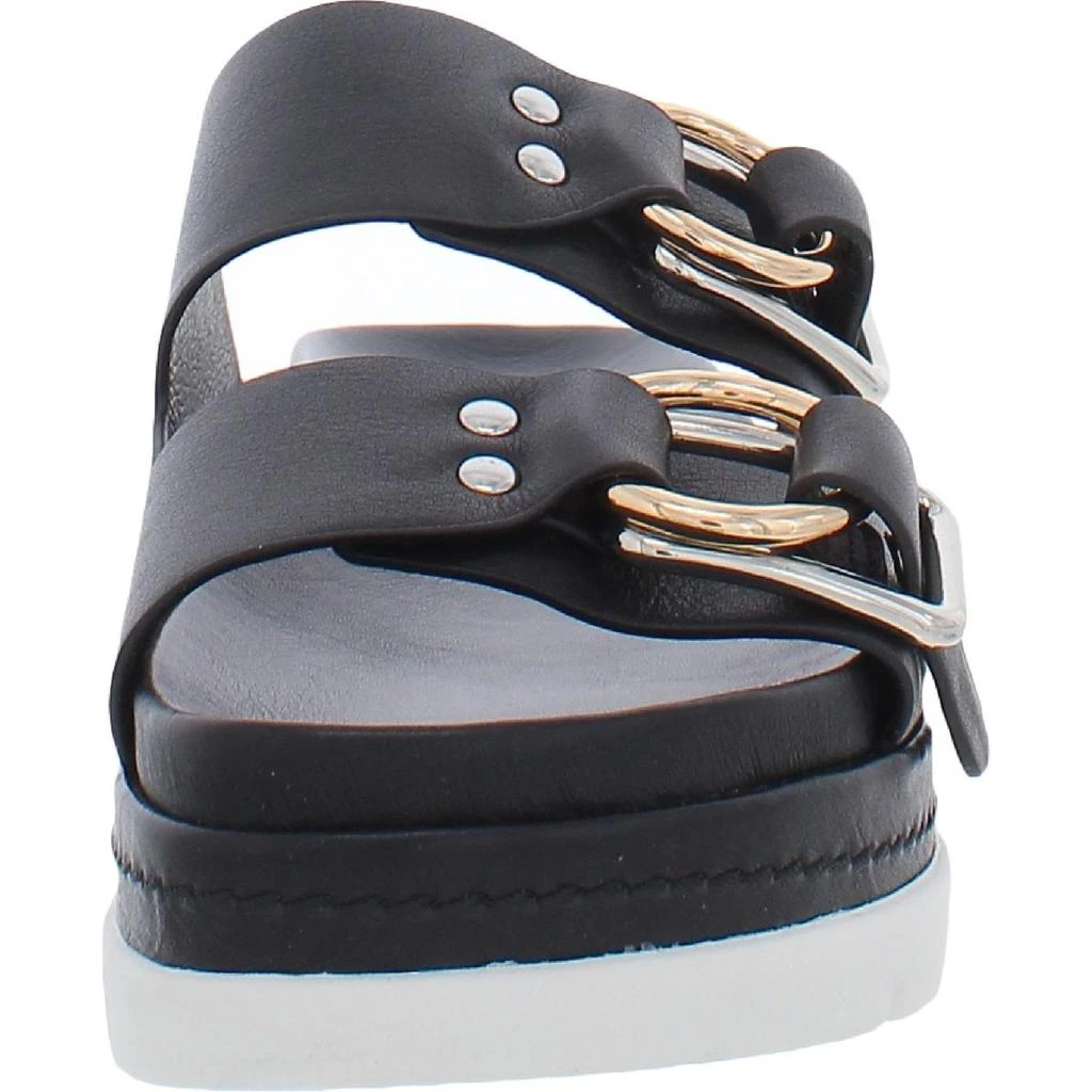 J/Slides BAHA Womens Leather Footbed Platform Sandals 4